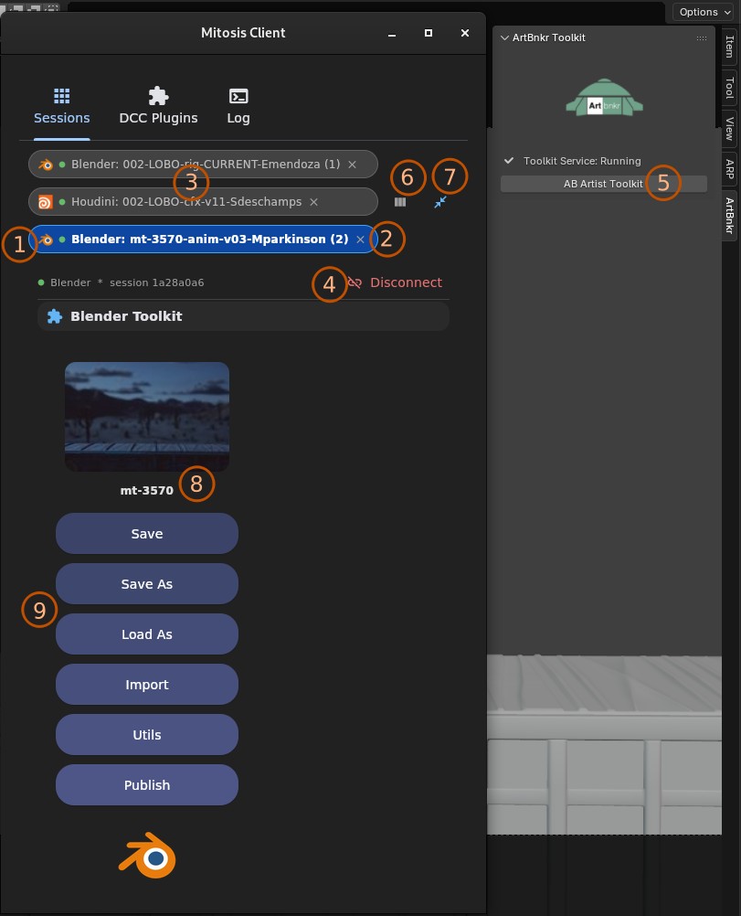 Artist Toolkit with DCC Plugins Tab open